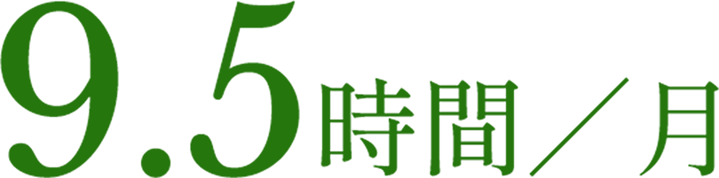 [イメージ図]9.5時間/月